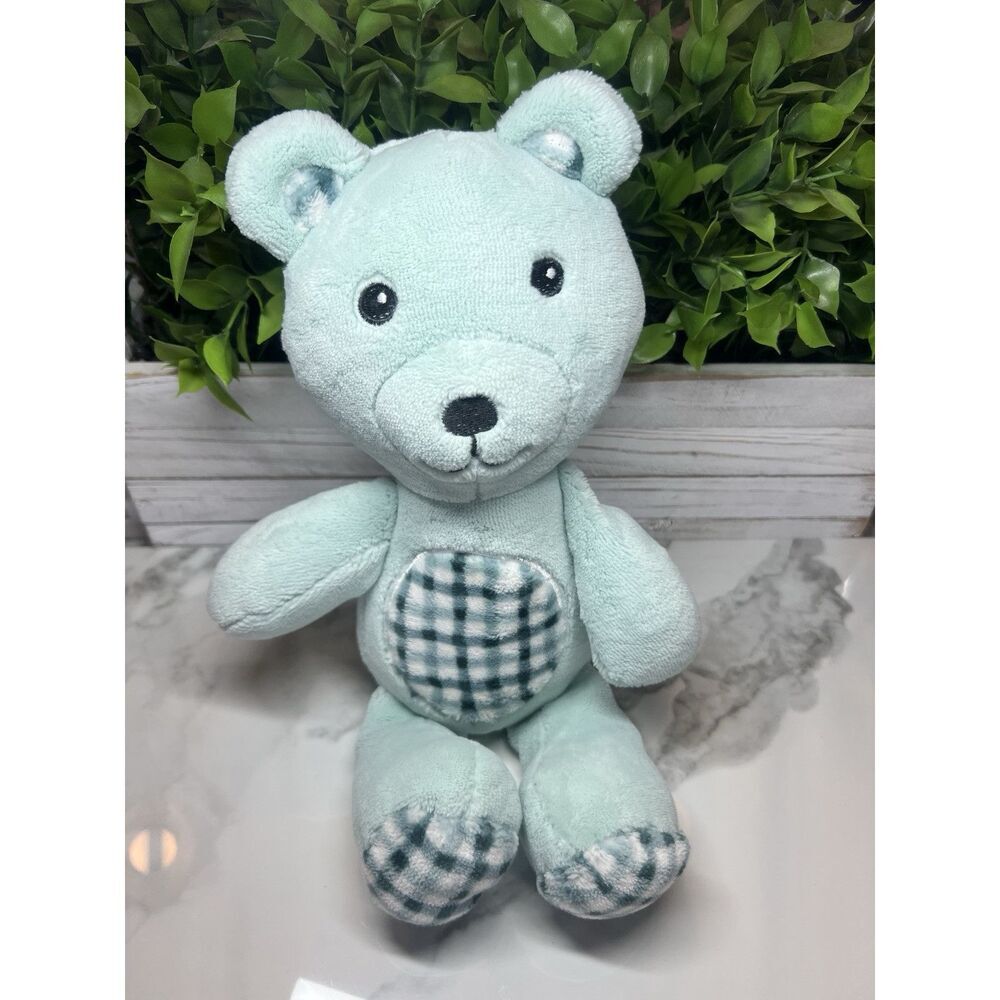 Laura‎ Ashley Plush Lovey Bear Blue Plaid